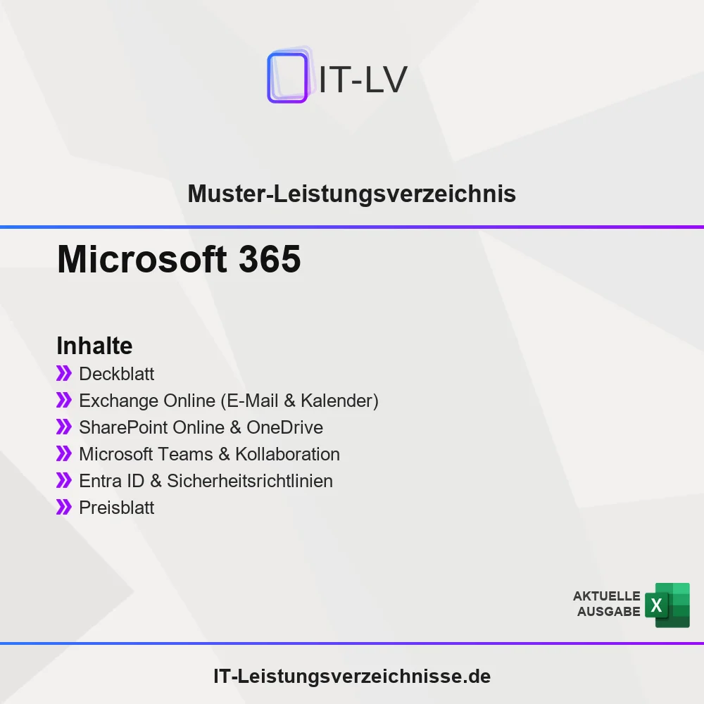 Inhaltsübersicht Muster-LV Microsoft 365