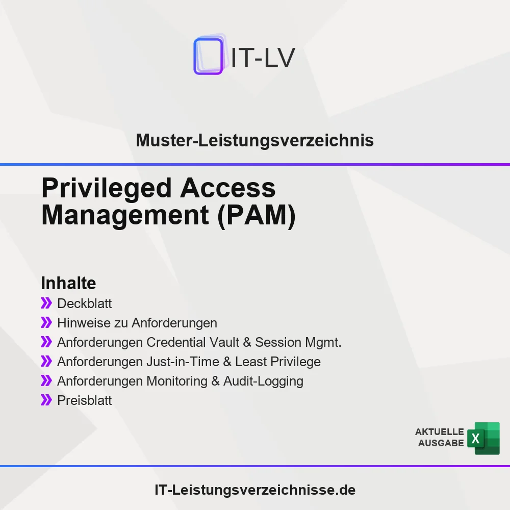 Inhaltsübersicht Muster-LV PAM
